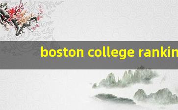 boston college ranking